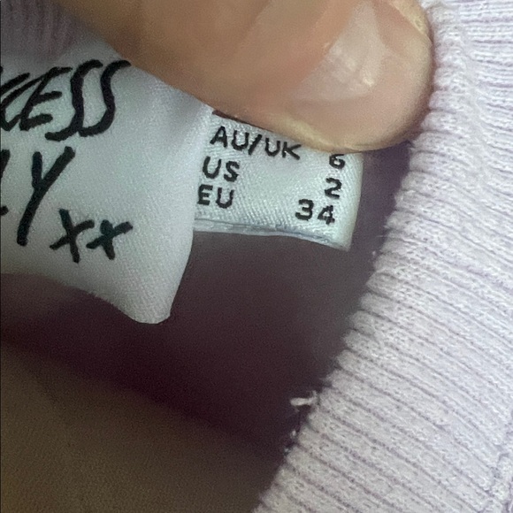 Princess Polly Lavender purple Yacht Club Embroidered Sweatshirt size 2 - Picture 7 of 7